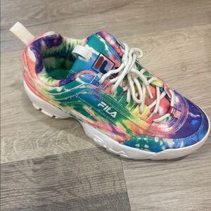 Fila Kids Multicolor Tie-Dye Sneakers